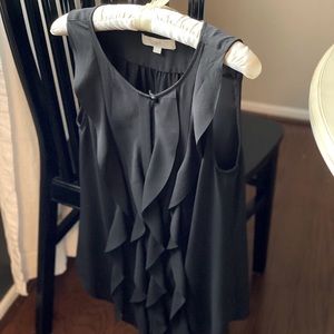 Loft ruffle sleeveless blouse